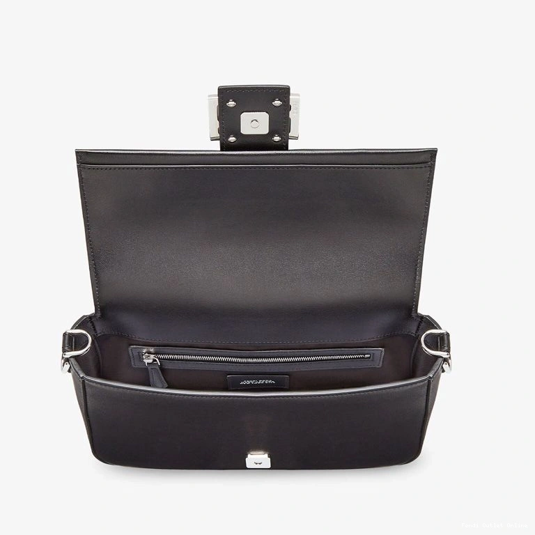 Affordable Leather Medium Baguette Black The Baguette Motif In Nappa Fendi Bag 0810
